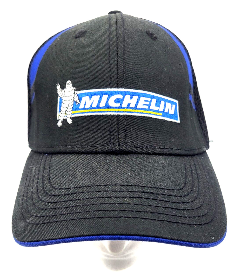 Licensed MICHELIN Trucker Cap Black Blue Cotton Poly Blend Adult One Size
